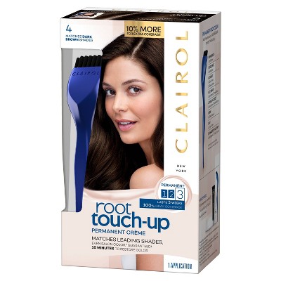 Clairol Root Touch-Up Permanent Hair Color - 4 Dark Brown - 1 kit
