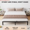 Twin Size/Full Size/Queen Size Metal Platform Bed Frame - 6/10 Inch Heavy Duty, Noise-Free Foundation - 4 of 4