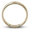 Pompeii3 4MM 14k White & Yellow gold Two Tone Satin Womens Wedding Band - 2 of 3