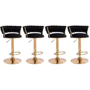 Modern Home Luxe Soho Contemporary Adjustable Height Counter/Bar Stool with 360° Rotation - 1 of 4