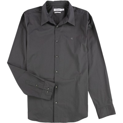 Calvin Klein Mens Slim Fit Refined Button Up Shirt
