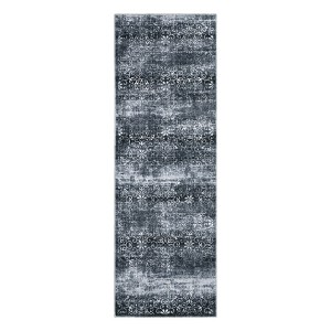 Washable Chenille Floral Print Bedroom Living Room Rugs, Non Slip Stain Resistant Large Dining Room Rugs, Retro Accent Home Decor Carpet - 1 of 4