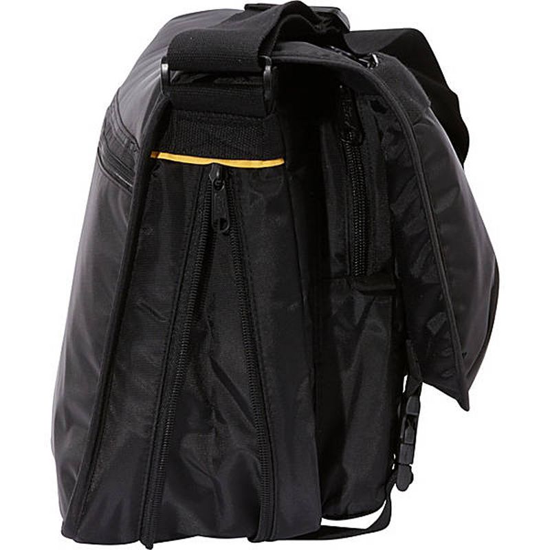 A.Saks Expandable  Messenger Bag, Black, 5 of 10