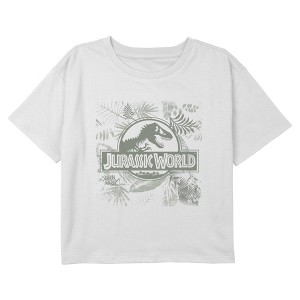 Girls Jurassic World Tropical Fossil T Shirt - 1 of 3