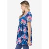 Woman Within Plus Size Short-Sleeve Empire Waist Tunic - 4 of 4