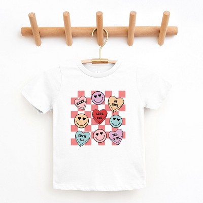 The Juniper Shop Candy Heart Smile Solid Youth Short Sleeve Tee
