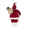 Cesicia 11x6.7x23"H Faux Fur Standing Santa With Lantern & Bag - 4 of 4