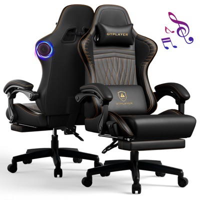 GTPLAYER ACE-Pro Gaming Chair with Speakers, Video Game Chair with Footrest