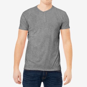 X RAY Men's Basic Henley Neck Short Sleeve T-Shirt - 1 of 3
