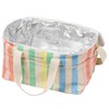 Sunnylife Light Cooler Bag - Utopia Multi-Pastel Stripe - 8Gal, Hot-Cold - 2 of 4