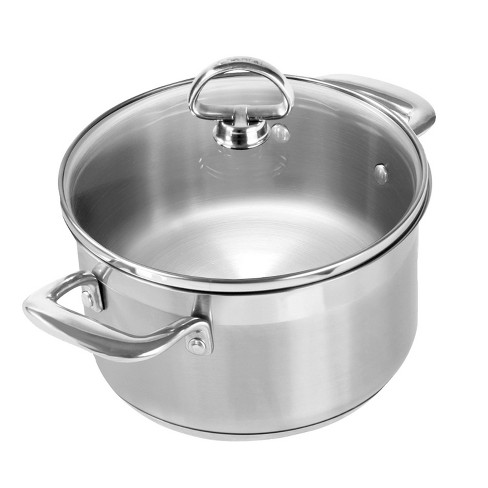 Nutrichef Stainless Steel Cookware Stock Pot - 24 Quart, Heavy Duty  Induction Pot, Soup Pot With Stainless Steel : Target