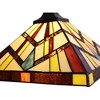 Chloe Lighting Vincent Mission Tiffany-Style 3 Light Island Pendant 47" Wide - 4 of 4