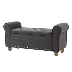 Sonia 43.7" Wide Storage Bench  | ARTFUL LIVING DESIGN - 1 of 4