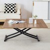 NicBex Modern 43.3" Rectangle Coffee Table with Adjustable Legs and Metal Frame for Living Room and Bedroom - 3 of 4