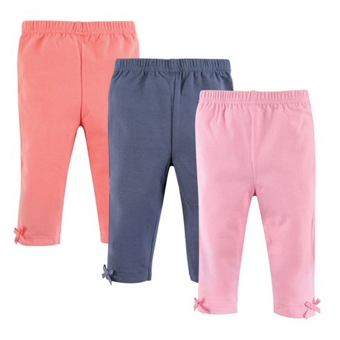 Casual Plain Leggings For Kids Girls