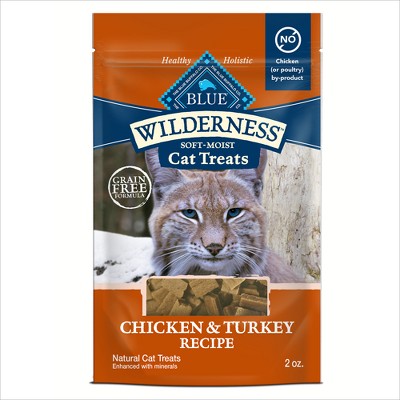 Photo 1 of Blue Buffalo Wilderness Grain Free Chicken  Turkey Recipe Crunchy Cat Treats - 2oz - 5 pcs