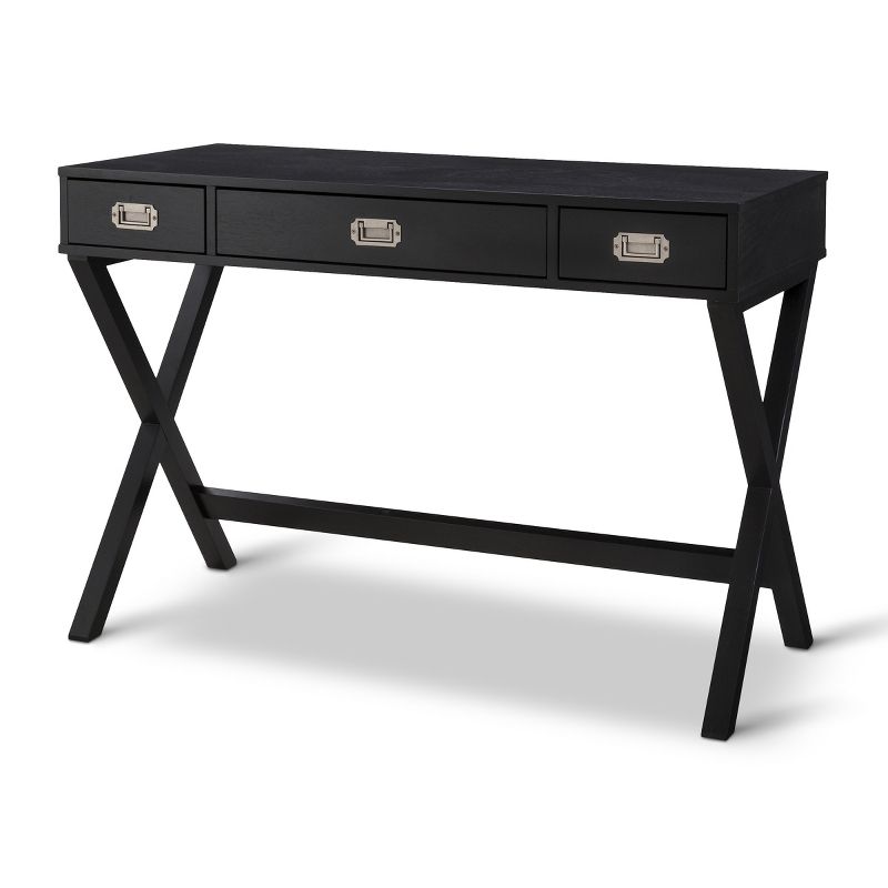 Campaign Wood Writing Desk with Drawers - Threshold™, 1 of 7