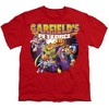 Boys' Garfield Pet Force Four T-Shirt Red Small - 2 of 4