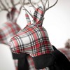 20.5"H and 28"H Sullivans Plaid Standing Deer Figurines - Set of 2, Christmas Decor, Multicolored - 2 of 3