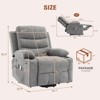 Power Lift Recliner Chair for Elderly with Massage and Heat, Compact Recliner for Small Spaces, RV & Living Room Accent Chair with Cup Holders - 3 of 4