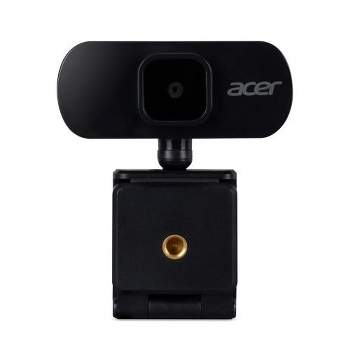 Acer FHD Webcam ACR100 Black - Full HD (1920 x 1080) resolution 2 megapixel lens - Automatic fixed focus and zoom - Built-in digital microphone