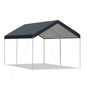 Aoodor 20 x 10 FT. Portable Vehicle Carport Party Canopy Tent Boat Shelter Cover, Heavy Duty Metal Frame - 1 of 4