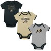 NCAA Colorado Buffaloes Infant Toddler Boys' 3pk Bodysuit - 4 of 4