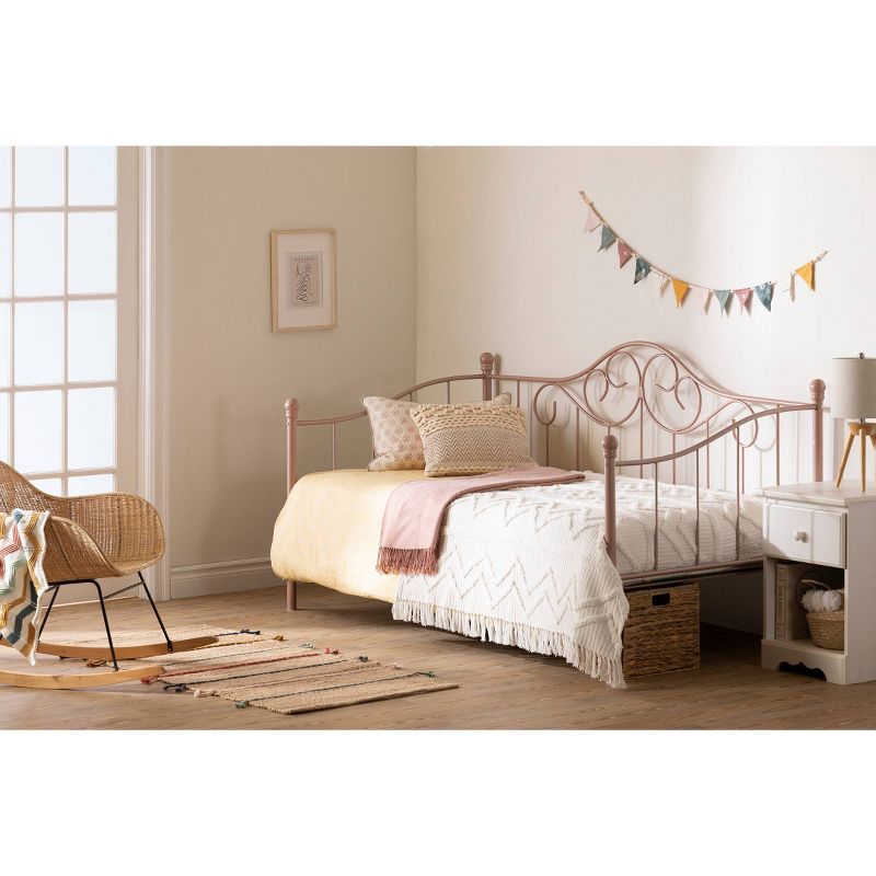 Summer Breeze Metal Kids&#39; Daybed Pink - South Shore, 4 of 14