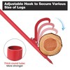 Garvee Cant Hook with Rubber Grip, Steel Cant Hook for Logs with Adjustable Hook, Logging Tool for Sawyers, Loggers - 2 of 4