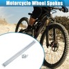 Unique Bargains 14G J Bend Bicycle Galvanized Spokes 290mm 11.42" Spokes with Nipples Silver Tone 12 Pcs - 2 of 4