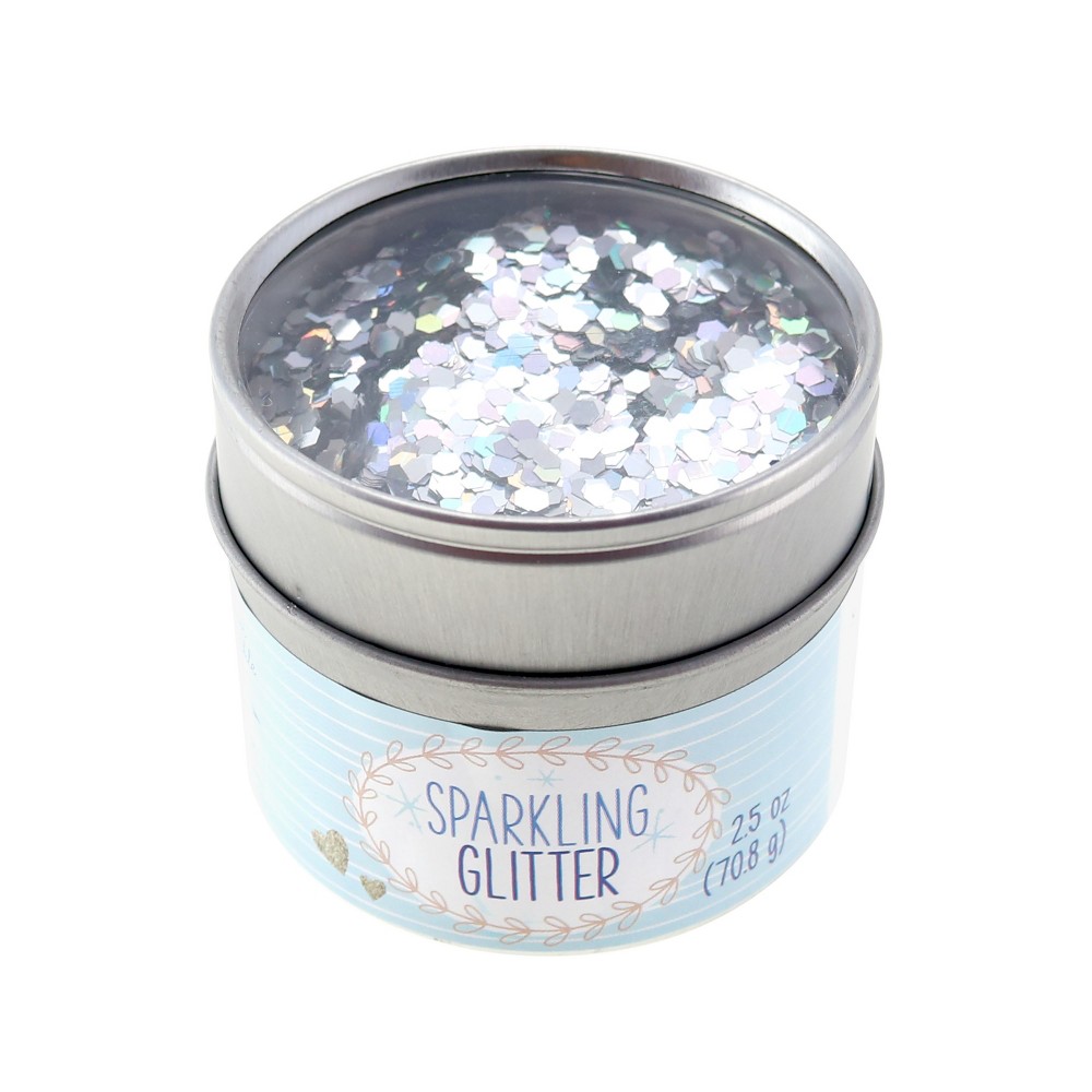 2.5oz Sparkling Glitter Silver - Sulyn