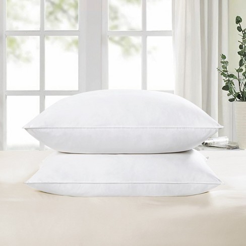 Peace Nest 2 Pack Feather Down Throw Pillow Insert, White, 26 x 26