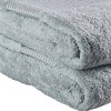 HomeRoots Set of Two Sea Green Cotton 13" X 13" Quick Dry Terry Cloth Washcloths - 3 of 3