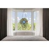 CHLOE Lighting SUNDANCE Tiffany-style Floral Stained Glass Window Panel 11Inch Height - 4 of 4