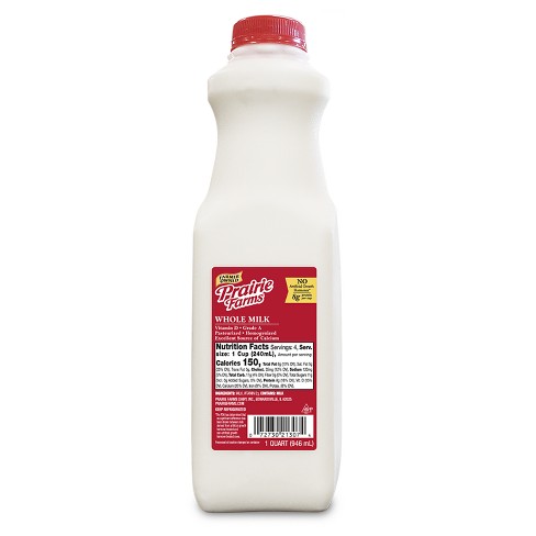 Prairie Farms Whole Milk Uht - 1qt : Target