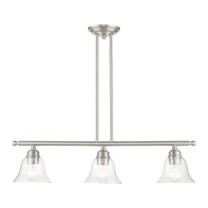 Livex Lighting Moreland 3 - Light Chandelier in  Brushed Nickel - 1 of 4