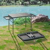Folding Camping Table, 4.5ft Portable Table with 2 Wing Panels - 3 of 4