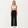 Anna-Kaci Active Women's High Waist Pleated Wide Leg Sweatpants with Smooth Stretch Fabric and Relaxed Silhouette - 2 of 4