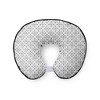 Bacati - 3 pc Love/Hearts Black Muslin Hugster Feeding & Infant Support Nursing Pillow with 2 removable zippered covers - 2 of 4