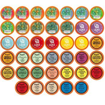 Two Rivers Tea Pods for Keurig K-Cups Brewers,  Assorted Tea Sampler Pack , 40 Count