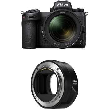 Nikon Z 6II FX-Format Mirrorless Camera Body w/NIKKOR Z 24-70mm f/4 S, Black with Nikon Mount Adapter FTZ II
