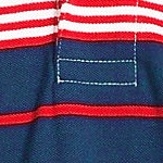 placed navy stripe