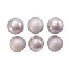 Kurt Adler 80MM Matte and Shiny Silver with Glitter Glass Ball Ornaments, 6 Piece Box - image 3 of 4