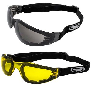 2 Pairs of Global Vision Eyewear Ideal Safety Motorcycle Glasses - 1 of 4
