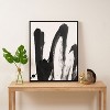 Iris Lehnhardt B and W Strokes 4 Framed Canvas - Society6 - 3 of 4