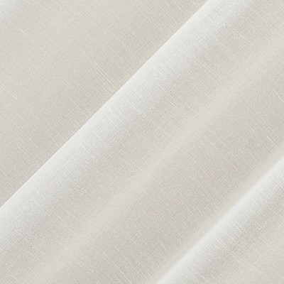 Ivory Sheer Linen Blend Grommet Top Curtain Panel 52" x 84"