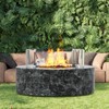 VEVOR Fire Pit Wind Guard, 17 x 6.7 inch Round Glass Flame Shield, 0.24-Inch Thick Fire Table Accessory, Tempered Glass Flame Guard, Transparent - 2 of 4