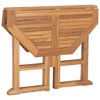 vidaXL Dining Table Teak Solid Teak Wood Compact Foldable - 4 of 4