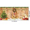 Aoibox Christmas Garage Door Banner 13 x 6 ft Large Merry Christmas Outdoor Backdrop Holiday Photo Booth Decor 1 Piece - 3 of 3