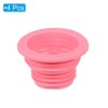 Unique Bargains Silicone Universal Fit Hose Odor-free Drain Pipe Sewer Seal Ring 4 Pcs - 3 of 4